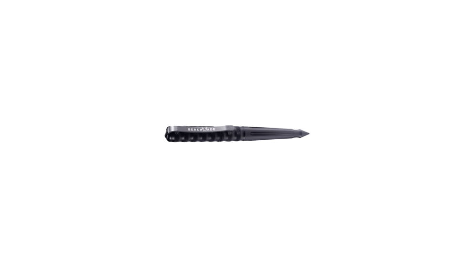 Benchmade 1100 Series Tactical Pen, Charcoal Aluminum Body, Blue Grip, Blue Ink 1100-1