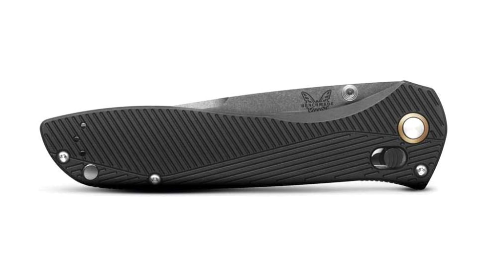 Benchmade Seven Ten Folding Knife, 4in, CPM MagnaCut Stainless Steel, Recurve Drop-Point, 6061-T6 Aluminum, Black, 710-25