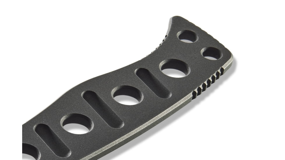 Benchmade Sibert Adamas Chord Fixed Blade Knife, 4.2in CPM-CruWear Steel Drop Point Black Coated Blade, Steel Handle, 375BK-1