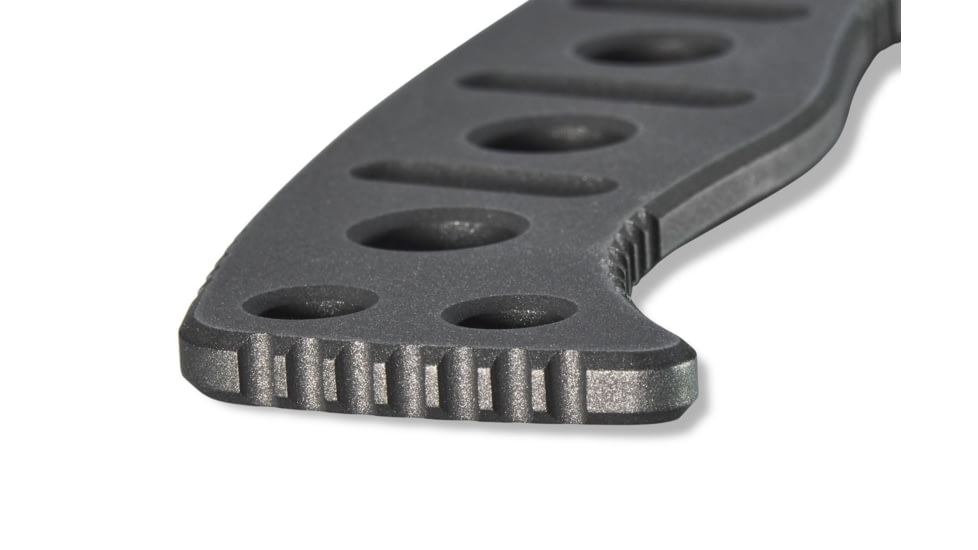 Benchmade Sibert Adamas Chord Fixed Blade Knife, 4.2in CPM-CruWear Steel Drop Point Black Coated Blade, Steel Handle, 375BK-1