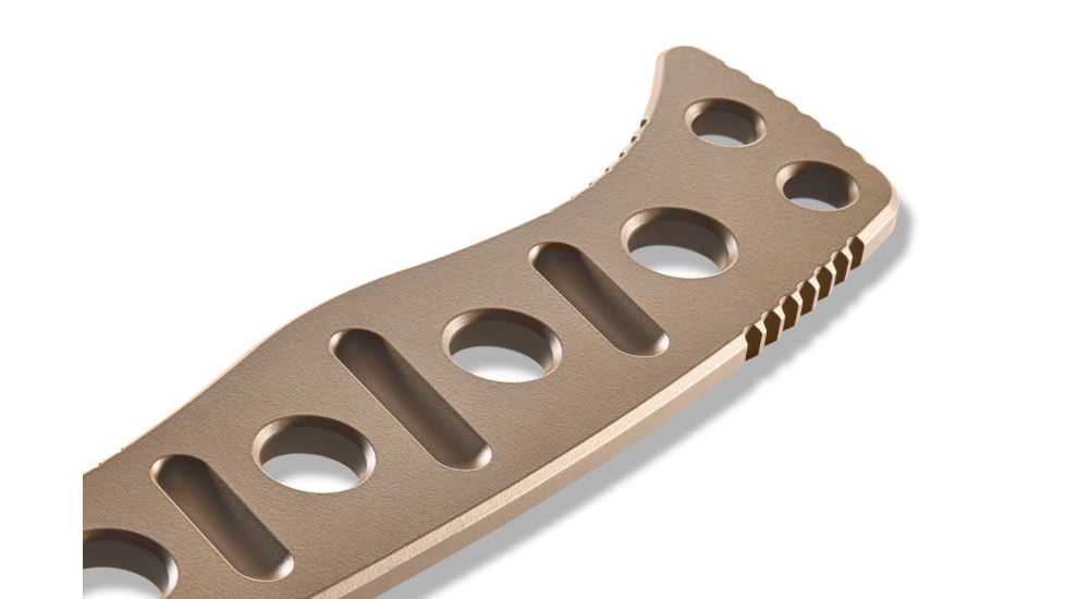 Benchmade Sibert Adamas Chord Fixed Blade Knife, 4.2in CPM-CruWear Steel Drop Point Flat Earth Coated Blade, Steel Handle, 375FE-1