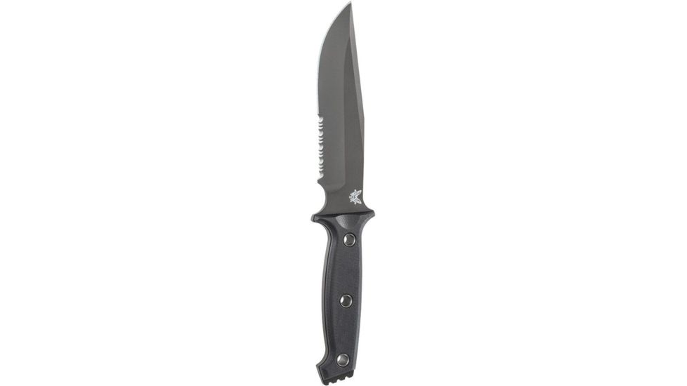 Benchmade Sibert, Arvensis, FB, Serrated Black Blade, Clip Point Knife 119SBK
