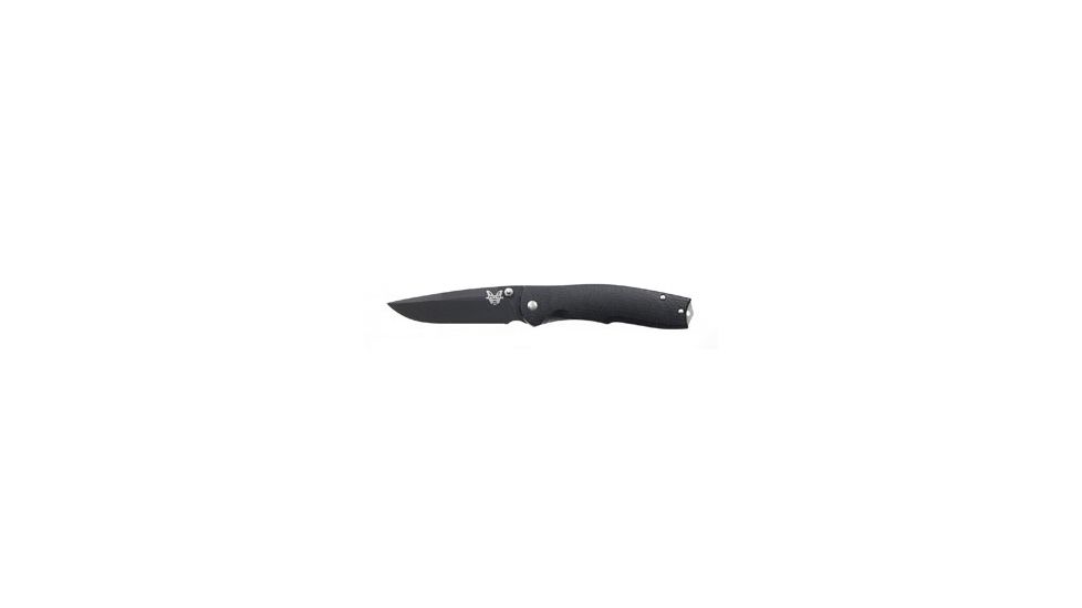 Benchmade 890 Torrent Knife by Steigerwalt Design w/ Plain Edge BK1 Blade &amp; Black Handle 890BK