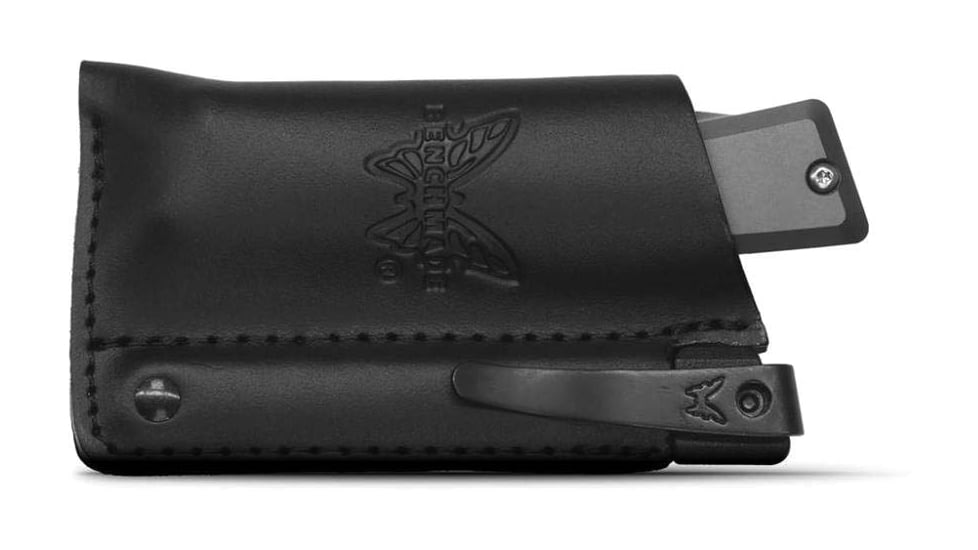 Benchmade Successor Folding Knife, 2.56 in, M390 Stainless Steel, Drop Point, 6061-T6 Aluminum, Ash Gray/ Black, 315BK-01