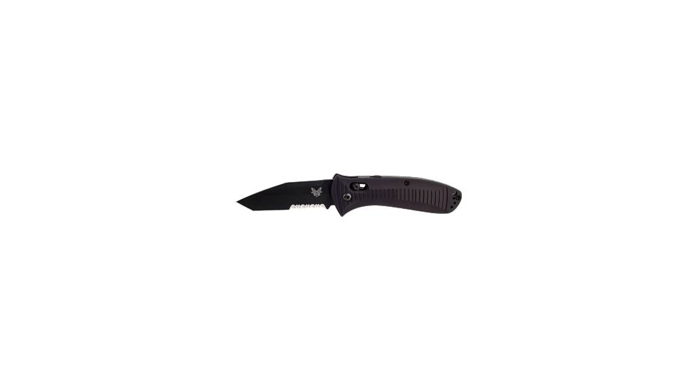Benchmade Auto Presidio Tanto Folding Knife, Combo Edge, BK1 Blade 5300SBK
