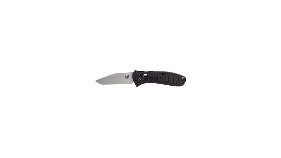 Benchmade Auto Presidio Tanto Folding Knife, Plain Edge, Bead-Blast Blade 5300
