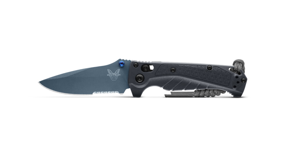 Benchmade Water Adira Mini Folding Knife, 3.21in, CPM MagnaCut Stainless Steel, Grivory, Tempest Gray, Combo, 18065SBT-01