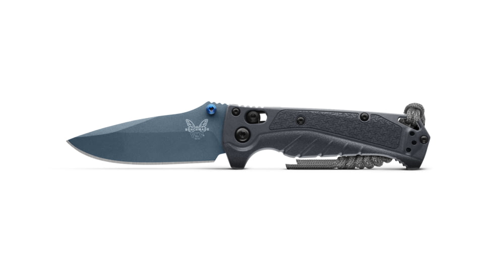 Benchmade Water Adira Mini Folding Knife, 3.88in, CPM MagnaCut Stainless Steel, Grivory, Tempest Gray, Plain, 18065BT-01