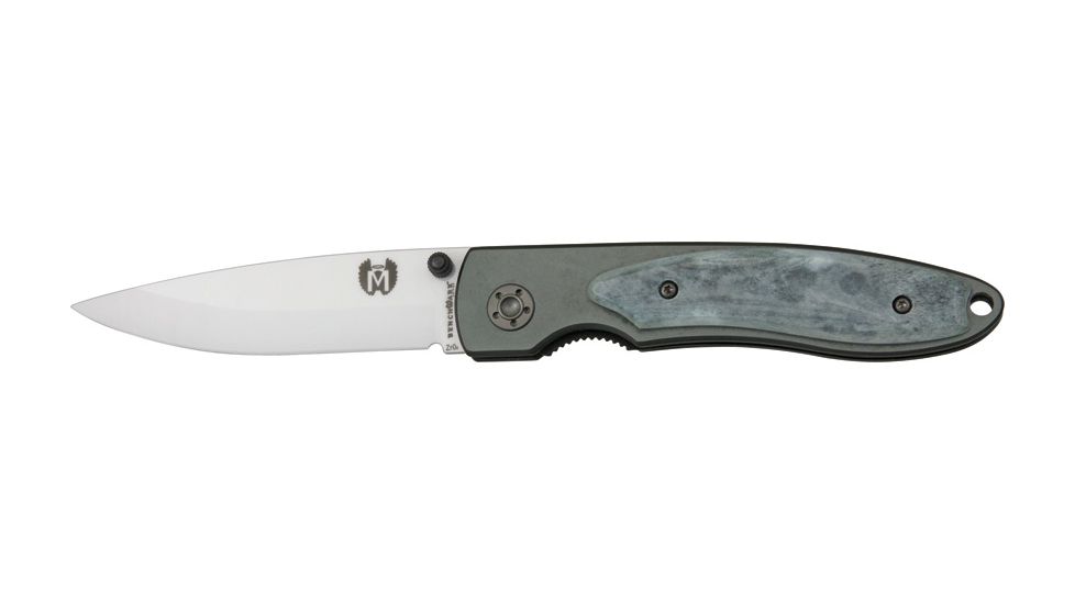 Benchmark Ceramic Folder Knife, ceramic Blade, Gray Inlay BMK6001GSB