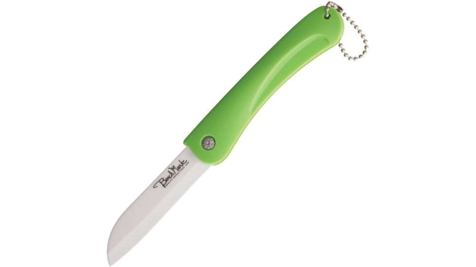 Benchmark Ceramic Folder Lime Green Folding Knife,3in,Lime Green,Composition Handle BMK063