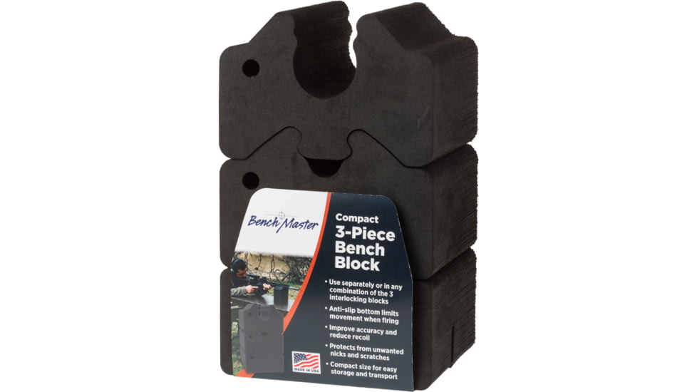 BenchMaster Adjustable 3 Piece Block Mini, Black, BMWRABB3COMPACT