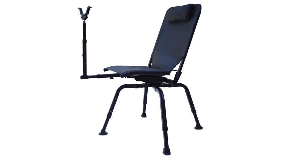 BenchMaster Rifle Rest Perfect Shot Shooting Chair with Rifle Rest, Full 360 Rotation, BMPSSC