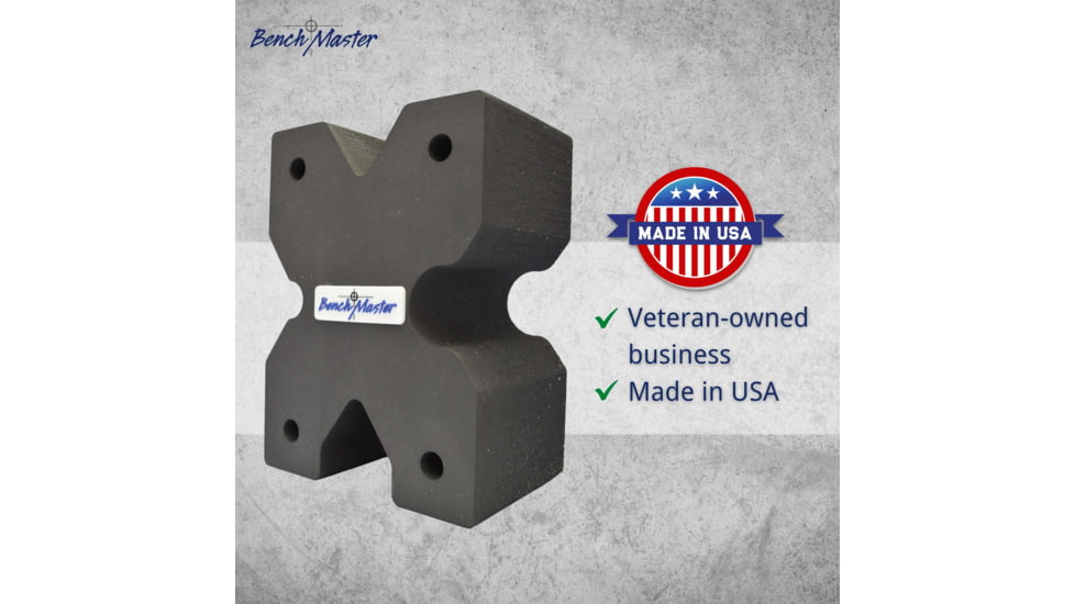 BenchMaster X-Block Shooting Rest Combo Pack Mini, Black, BMWRXBLKCOMBO