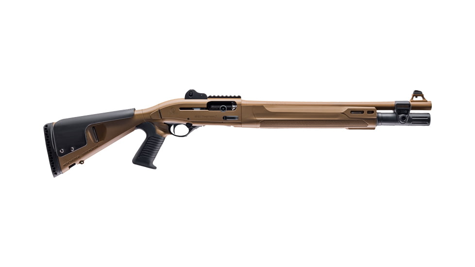 Beretta 1301 Tac C Mod2 Pistol Grip 3in Tactical Semi-Auto Shotgun, 12 Gauge, 18.5in BBL, Synthetic FDE Stock, Fiber Optic Front Sight, 7+1 Capacity, FDE, J131M2CTP187F
