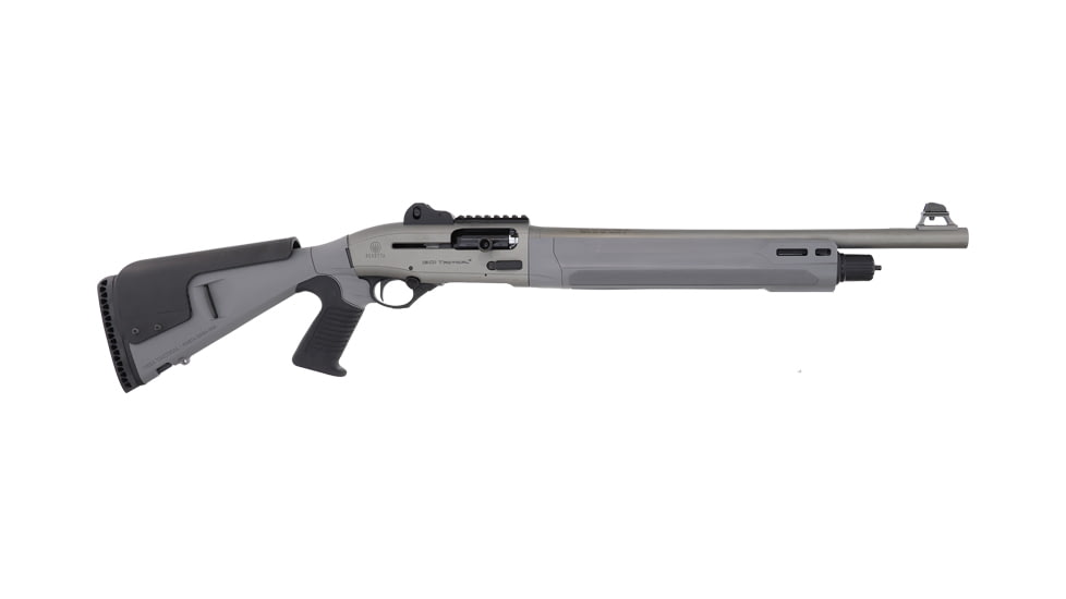 Beretta 1301 Tac C Mod2 Pistol Grip 3in Tactical Semi-Auto Shotgun, 12 Gauge, 18.5in BBL, Synthetic Gray Stock, Fiber Optic Front Sight, 5+1 Capacity, Grey, J131M2CTP18GR