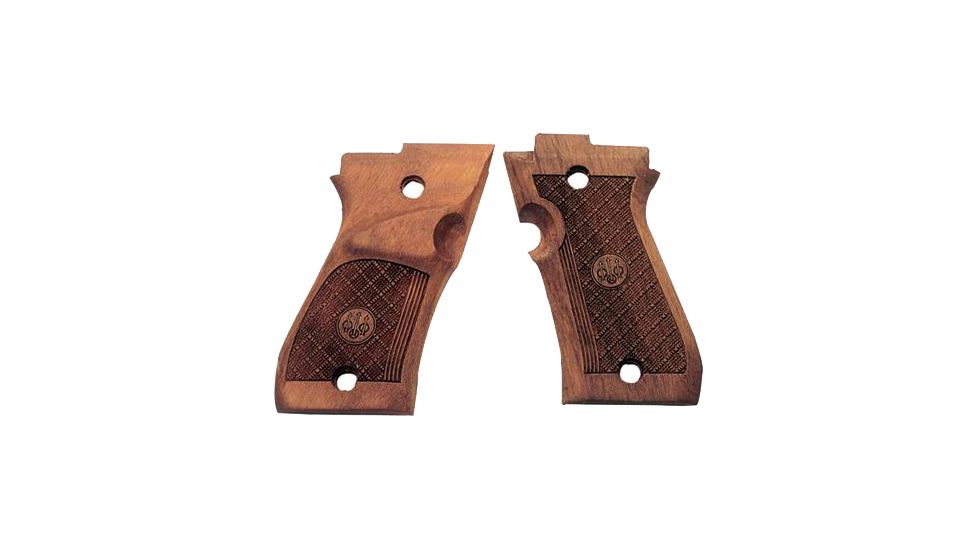 Beretta Wood Grips - Right Hand, 87 Target, Walnut, E00306