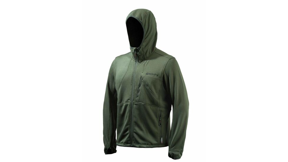 Beretta Active Performance Hoody Fleece Jacket - Men's, Green, Extra Large, P3131T06560715XL