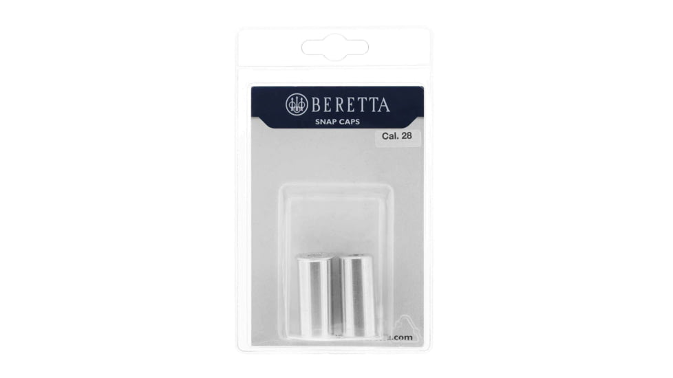 Beretta Aluminum Shotgun Snap Caps - 2 Pieces, 12Ga, Silver, SN011A23550090
