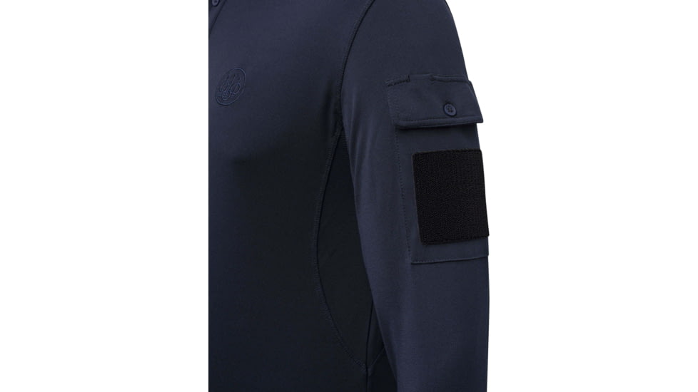 Beretta MILLER POLO LONG SLEEVE BLUE SMALL 71235AC6