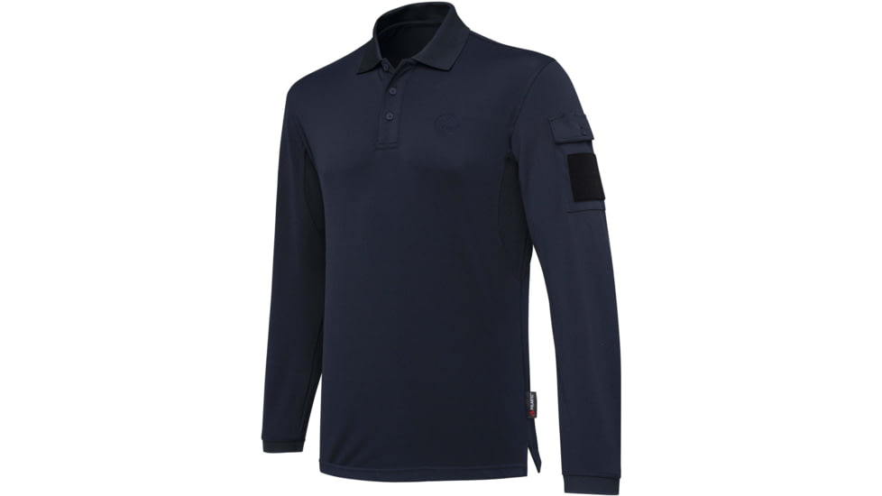 Beretta MILLER POLO LONG SLEEVE BLUE SMALL 71235AC6