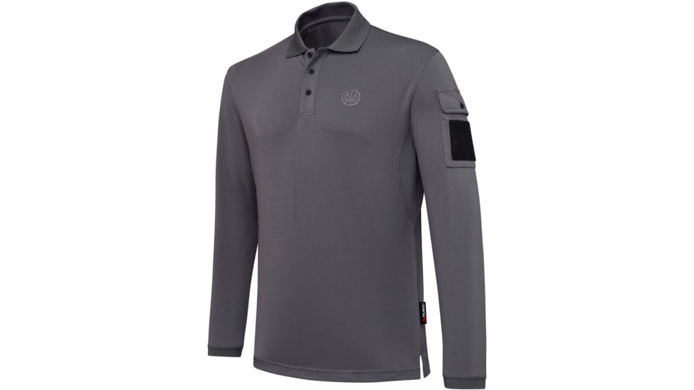 Beretta MILLER POLO LONG SLEEVE SMOKED PEARL SMALL EBB04E46