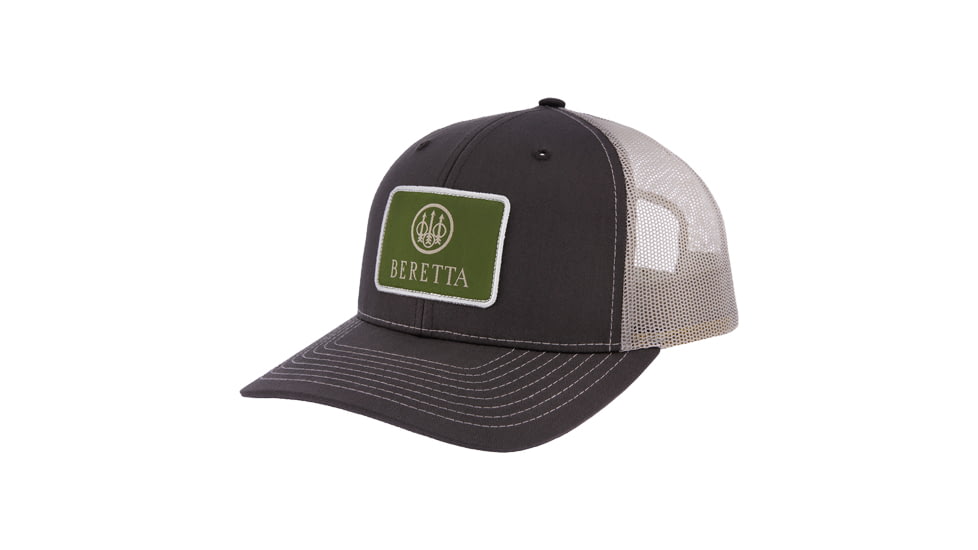 Beretta Field 112 Logo Trucker Hat - Men's, Brown/Beige, BC024T16750833UNI