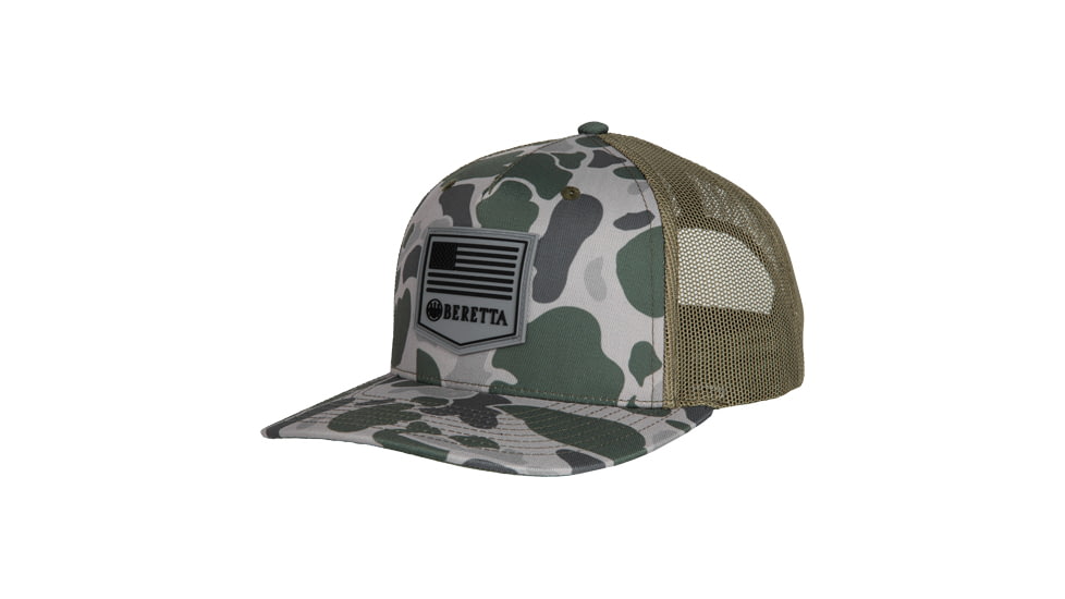 Beretta PM Trucker Hat - Men's, Green Duck Camo, One Size, BC047T1675085X