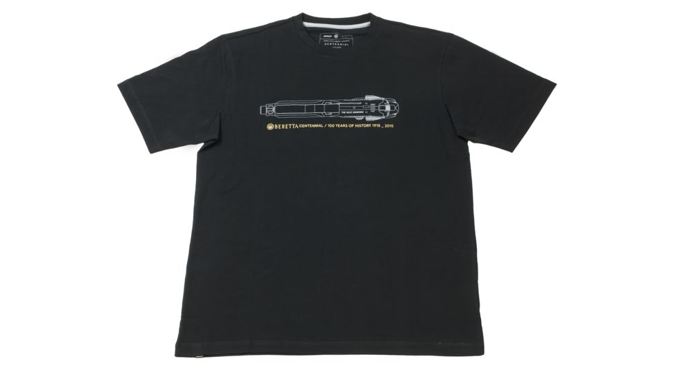 Beretta Centennial Pistol T-Shirt,Black,  TS441T09620999
