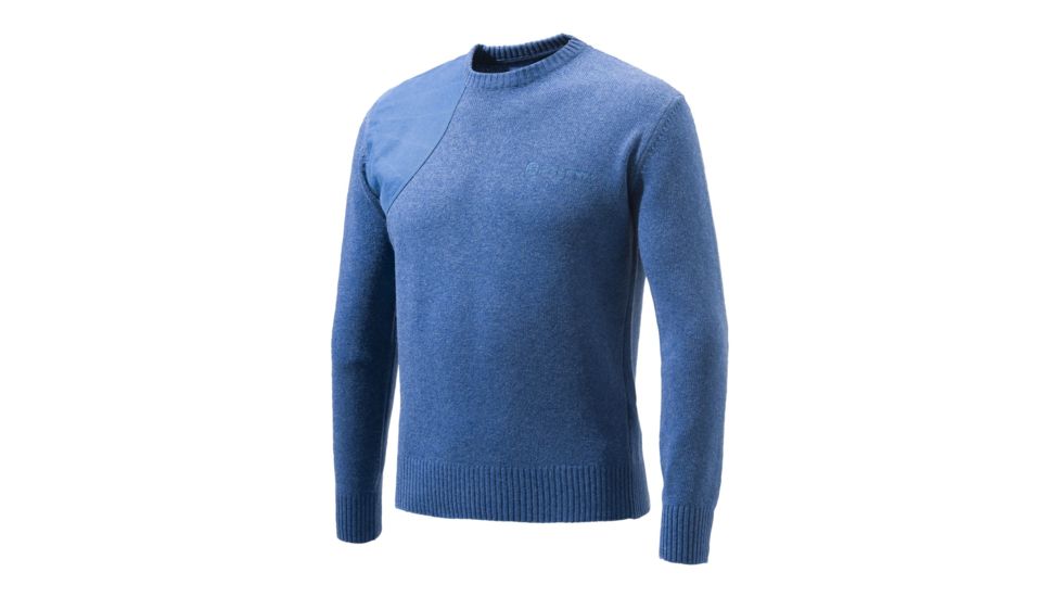 Beretta Crewneck Sweater, Avio Melange, Medium PU441T11940538M