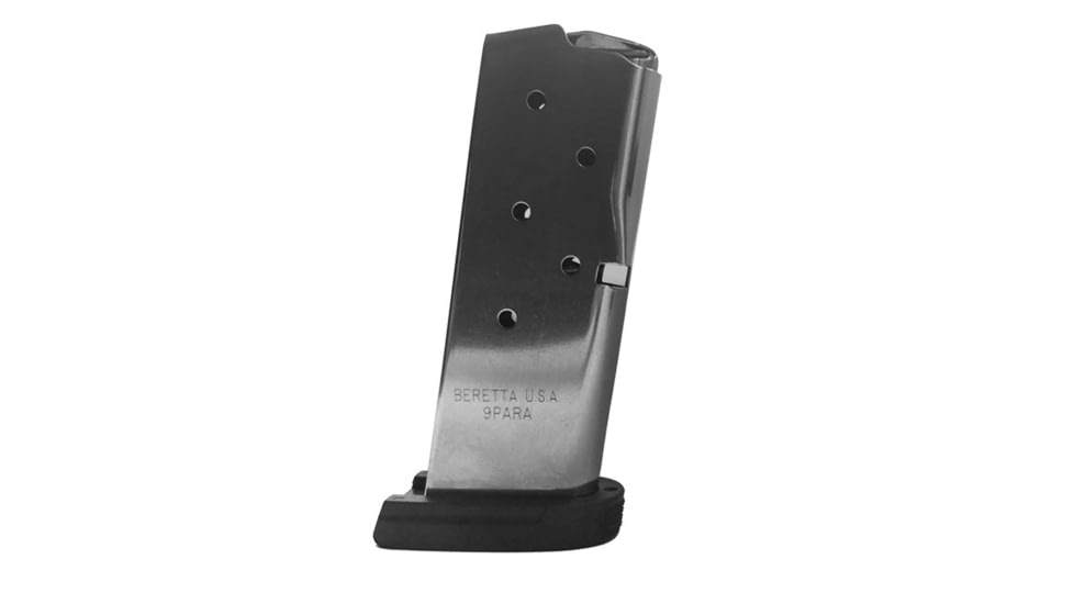 Beretta Floor Plate for APX Carry 6 Round Magazine, Extended, Silver, JFAPXCARRY6