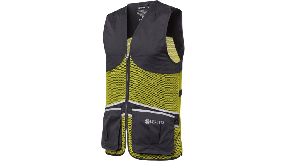 Beretta Full Mesh Shooting Vest, Ice Grey &amp; Sulphur Spring, 2XL, GT671T155309SVXXL