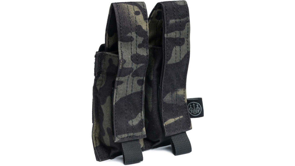 Beretta Grip-Tac Molle Double Pistol Mag Pouch, Multicam Black, CA1510018909STUNI