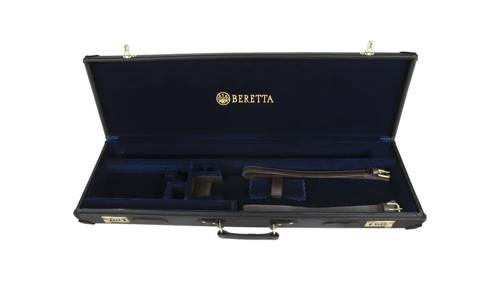 Beretta Hard Leather Case for Standard Shotguns, Over up to 32in w/Flush Chokes, Black, SVPD104