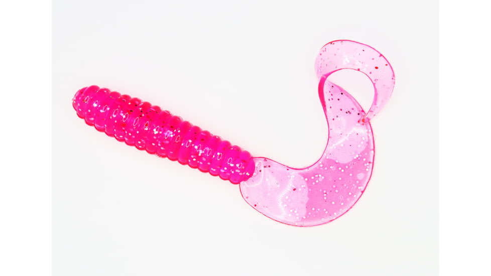 Blue Water Candy Swirl Tail Soft Bait, 4in, Pink, 12 Pack, 83213