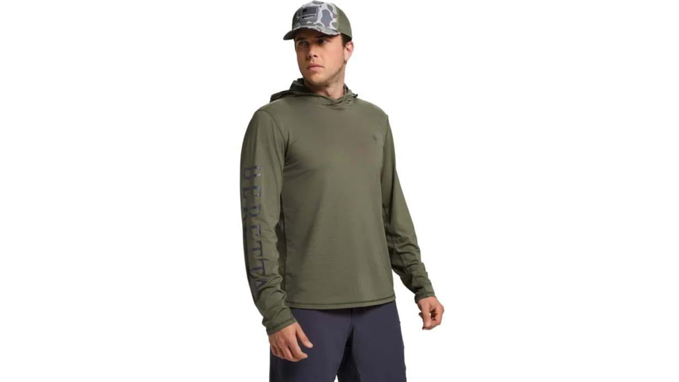 Beretta Keys Flex Hoodie - Men's, Green Stone, 2XL, TS762T23970707XXL