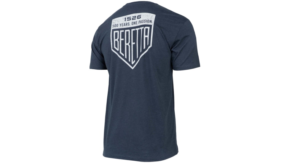 Beretta Legacy T-Shirt w/Back Logo - Men's, Navy, Extra Large, TS215T1890051VXL