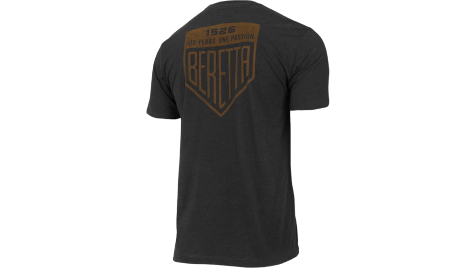 Beretta Legacy T-Shirt - Men's, Short Sleeve, Heather Charcoal, 2XL, TS218T1890089UXXL
