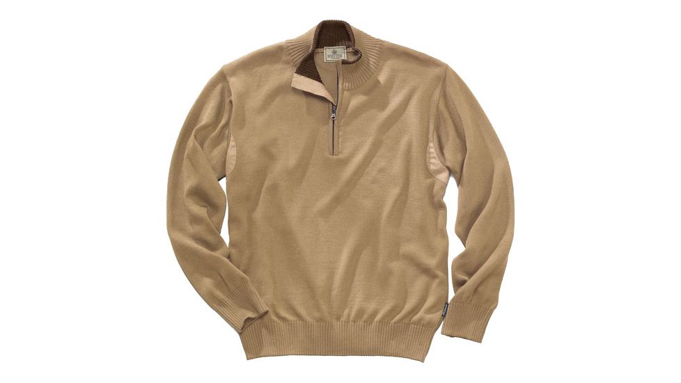 Beretta Men's Pp Tech Wool 1/2 Zip Sweater Beige Small