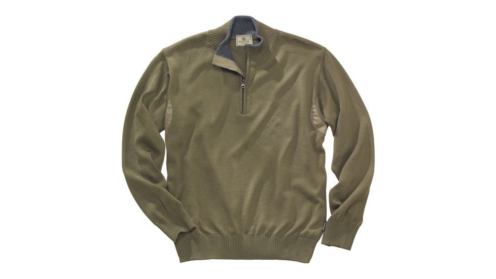 Beretta Men's Pp Tech Wool 1/2 Zip Sweater Verde Olive Small
