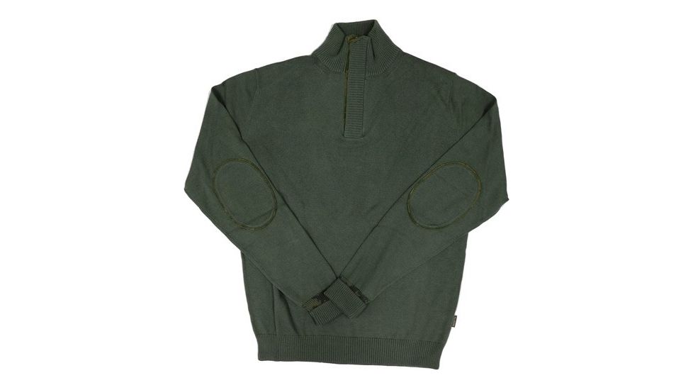 Beretta Mens 1/2 Zip Country Sweater Green Forrest Small