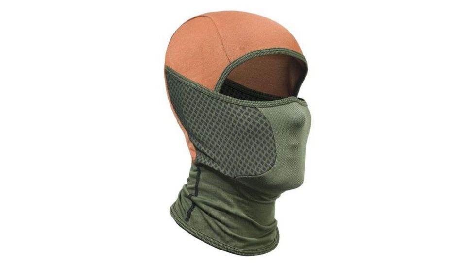 Beretta Mens Active Balaclava,Green And Orange Plaid,Size 1 Medium/Large BC22105181072XI