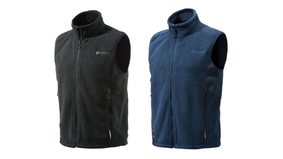 Beretta Mens Active Track Vest, Black, Blue Total Eclipse