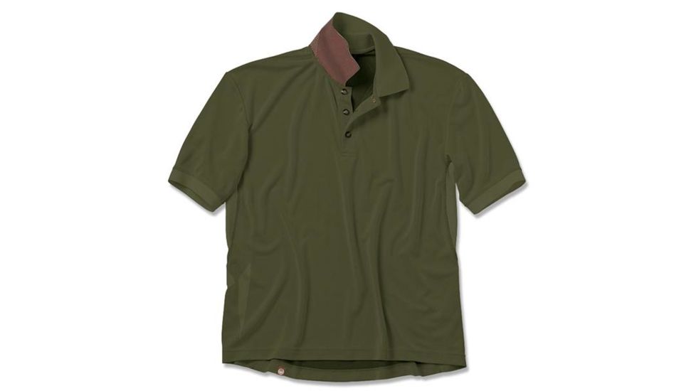 Beretta Mens Bamboo Tech Polo Shirt, Loden Green, Medium MT1072510700M