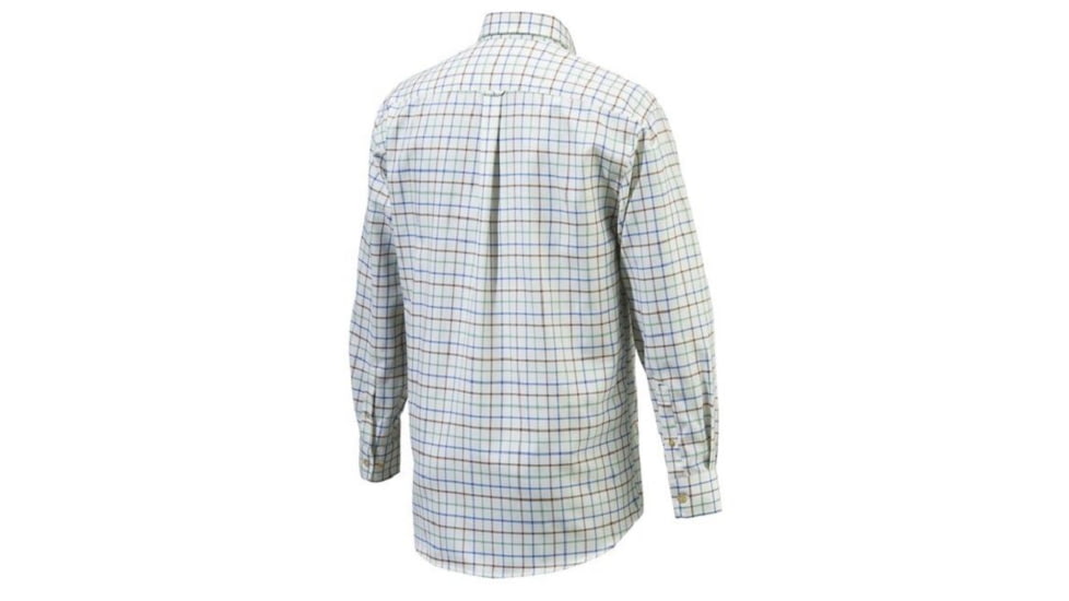 Beretta Mens Button Down Shirt,White Amber Blue Check,3XL LU321T0754012LXXXL