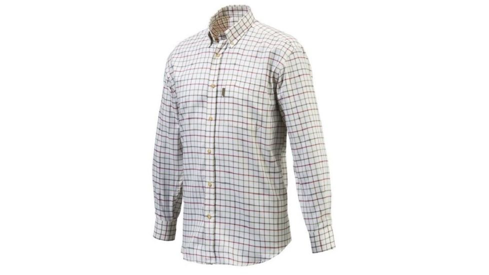 Beretta Mens Button Down Shirt,White Black Brown Check,3XL LU321T0754011UXXXL