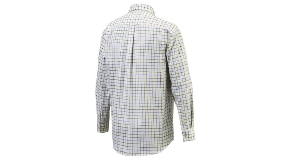 Beretta Mens Button Down Shirt,White Prune Amethyst Check,XL LU321T0754012GXL