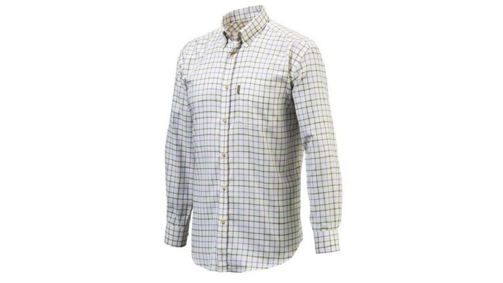 Beretta Mens Button Down Shirt,White Prune Amethyst Check,XL LU321T0754012GXL