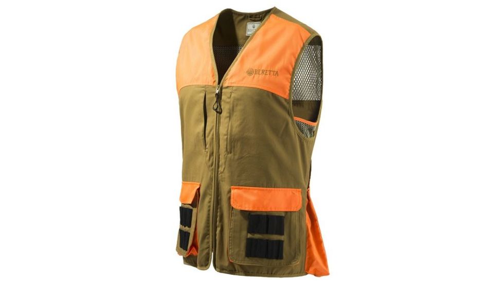 Beretta Mens Cartridge Vest,Light Brown/Orange,2XL GU411T0383081GXXL
