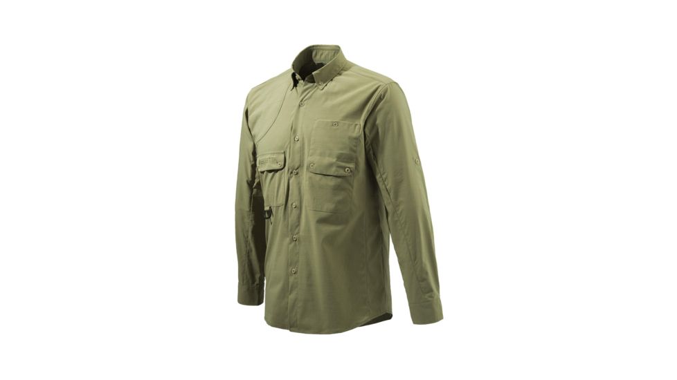 Beretta Mens Quick Dry Shirt, Men's, Green, 3XL, LU012T04400715XXXL