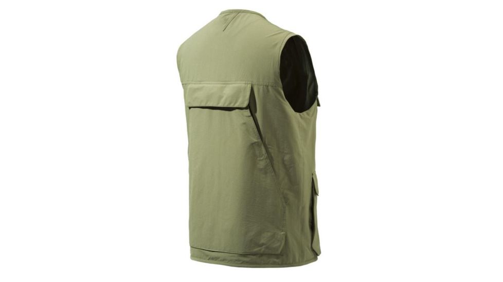 Beretta Mens Quick Dry Vest w/Game Bag,Green,Medium GU322T04400715M